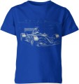 Projekt bolidu F1 techniczny rysunek auta wyścigowego Dziecięca koszulka 