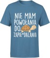Nie mam powołania do zapiedalania – żółw Męska koszulka 