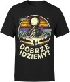 Dob­rze idziemy zachód słońca podróże przygoda Męska koszulka 