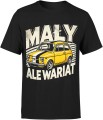 Mały ale wariat – retro samochód klasyk Fiat Męska koszulka 