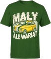 Mały ale wariat – retro samochód klasyk Fiat Męska koszulka 