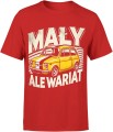 Mały ale wariat – retro samochód klasyk Fiat Męska koszulka 