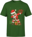 Święty Mikołaj dabbing – Merry Christmas Męska koszulka 