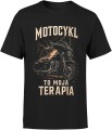 Motocykl to moja terapia – pasja, wolność i adrenalina na dwóch kołach Męska koszulka 