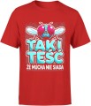 Taki teść, że mucha nie siada dla super teścia Męska koszulka 