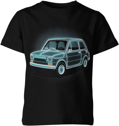 Klasyczny maluch – retro auto PRL dla fanów motoryzacji i polskiej klasyki Dziecięca koszulka color:#000000