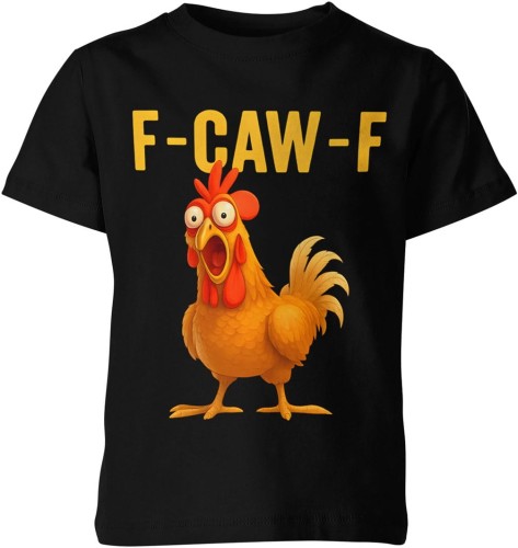 Zabawny kogut f caw f parodia fcawf Dziecięca koszulka 