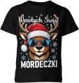 Wesołych Świąt mordeczki z reniferem Dziecięca koszulka 