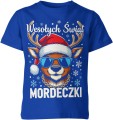 Wesołych Świąt mordeczki z reniferem Dziecięca koszulka 