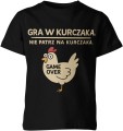Gra w kurczaka nie patrz na kurczaka game over Dziecięca koszulka 