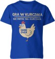 Gra w kurczaka nie patrz na kurczaka game over Dziecięca koszulka 