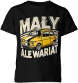 Mały ale wariat – retro samochód klasyk Fiat Dziecięca koszulka 