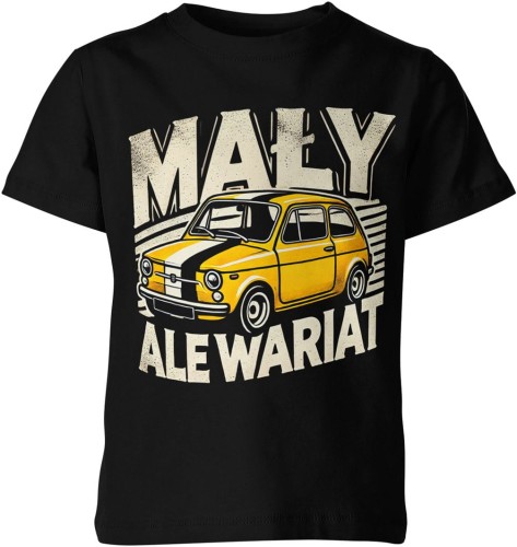Mały ale wariat – retro samochód klasyk Fiat Dziecięca koszulka 