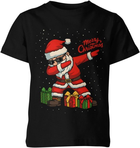 Święty Mikołaj dabbing – Merry Christmas Dziecięca koszulka 