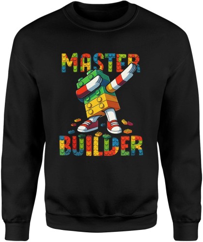 Master Builder – kolorowe klocki dla fanów budowania Męska bluza 