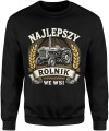 Najlepszy rolnik we wsi – traktor, pola i pasja do pracy na gospodarstwie Męska bluza   