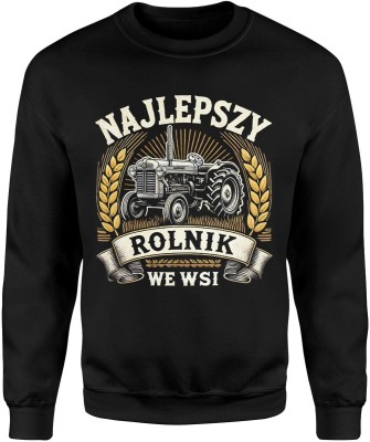 Najlepszy rolnik we wsi – traktor, pola i pasja do pracy na gospodarstwie Męska bluza
