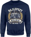 Najlepszy rolnik we wsi – traktor, pola i pasja do pracy na gospodarstwie Męska bluza  