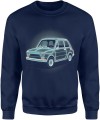 Klasyczny maluch – retro auto PRL dla fanów motoryzacji i polskiej klasyki Męska bluza 