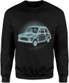 Klasyczny maluch – retro auto PRL dla fanów motoryzacji i polskiej klasyki Męska bluza  