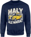 Mały ale wariat – retro samochód klasyk Fiat Męska bluza 