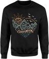 Adventure awaits słońce podróże przygoda Męska bluza  
