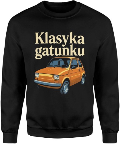 Klasyka gatunku maluch fiat 126p klasyk polska motoryzacja Męska bluza  