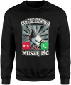 Gołębie dzwonią muszę iść dla hodowcy gołębi Męska bluza  