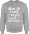 Mam tyle roboty że nie wiem co olać jako pierwsze Męska bluza 
