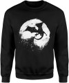 Smok w pełni księżyca – mroczny fantasy motyw dla fanów smoków Męska bluza  