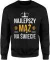 Najlepszy mąż na świecie – zabawny i ciepły motyw Męska bluza  