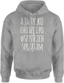 A ja tylko chodzę i po wszystkich sprzątam zabawny tekst o codziennym życiu Męska bluza z kapturem 