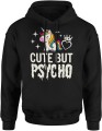 Cute but psycho kolorowy motyw Męska bluza z kapturem  