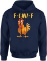 Zabawny kogut f caw f parodia fcawf Męska bluza z kapturem 