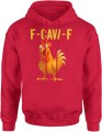 Zabawny kogut f caw f parodia fcawf Męska bluza z kapturem 