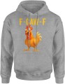Zabawny kogut f caw f parodia fcawf Męska bluza z kapturem 