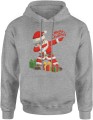 Święty Mikołaj dabbing – Merry Christmas Męska bluza z kapturem 