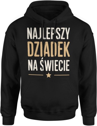 Najlepszy dziadek na świecie – klasyk na Dzień Dziadka lub urodziny Męska bluza z kapturem  