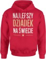 Najlepszy dziadek na świecie – klasyk na Dzień Dziadka lub urodziny Męska bluza z kapturem 