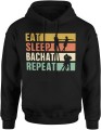 Eat sleep bachata repeat taniec latynoski Męska bluza z kapturem  