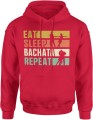 Eat sleep bachata repeat taniec latynoski Męska bluza z kapturem 