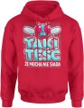 Taki teść, że mucha nie siada dla super teścia Męska bluza z kapturem 