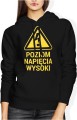 Poziom napięcia wysoki Damska bluza z kapturem  
