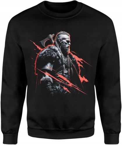 Wojownik nordycki siła honor wojna północ Męska bluza  