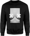 Minimalistyczna forma artystyczna ciało zaklejone sutki piersi Męska bluza    