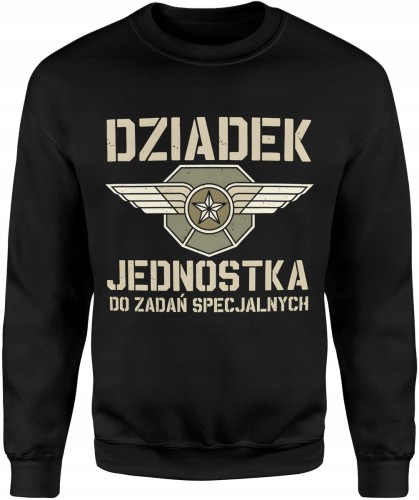 Dziadek jednostka do zadań specjalnych charakter doświadczenie siła Męska bluza  
