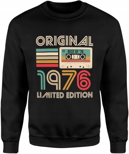 Original 1976 Limited Edition Kaseta Vintage Męska bluza 
