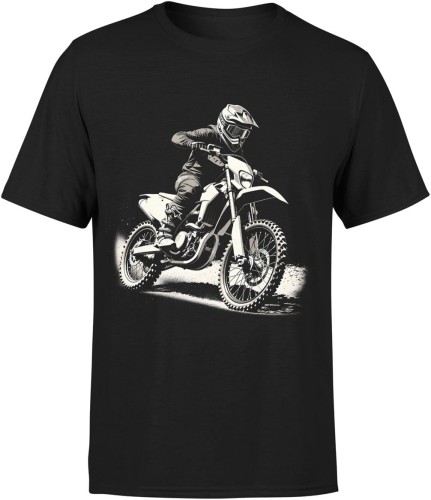 Motocross enduro adrenalina teren pasja jazdy offroad sportowy styl Męska koszulka 