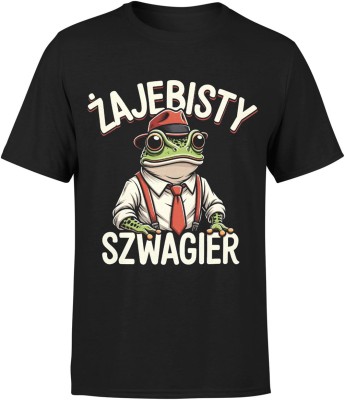 Żajebisty szwagier luz dystans humor rodzinny styl vintage charakter Męska koszulka