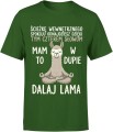 Mam to w dupie zen spokój dystans humor buddyjski luz życia z lamą Dalaj Lama Męska koszulka 